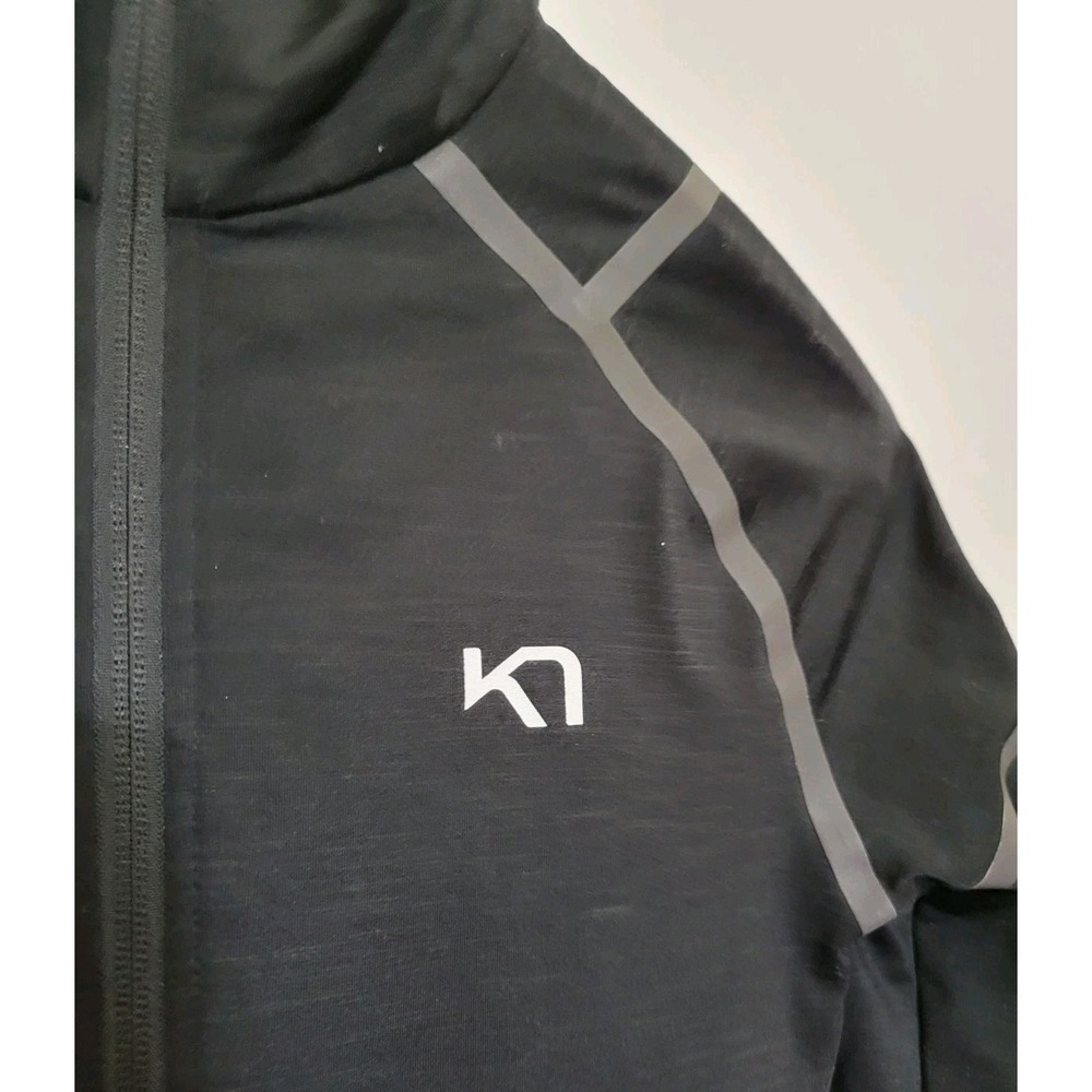 Kari Traa Black Long Sleeve Full Zip Logo Fleece Track Jacket Size XS - Picture 4 of 7